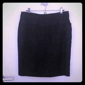 Apt. 9 Black Lace Pencil Skirt